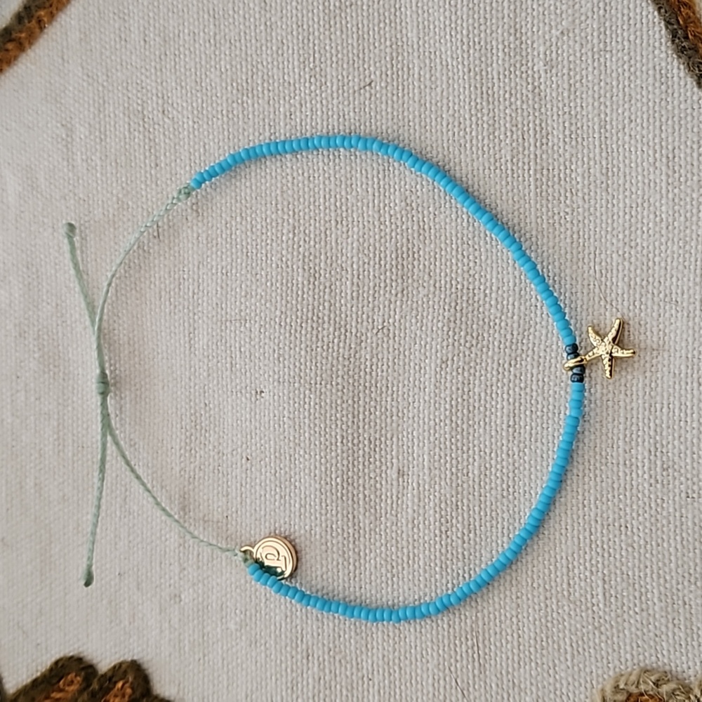 Pura Vida Seed Bead Starfish Ankket